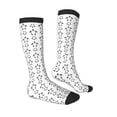 thumbnail image 3 of Picia Women Crew Soft Moisture-wicking Socks Hand Drawn Turtle Pattern Design Cotton Socks, One Size fit All, 3 of 9