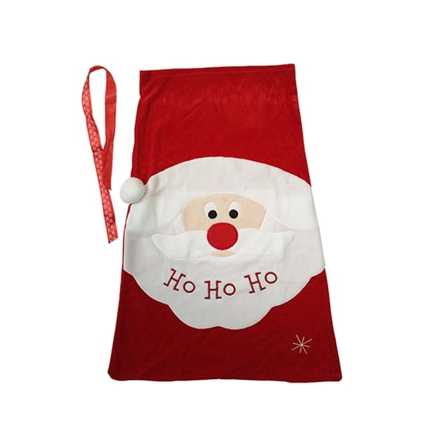 Bolsa de regalo de Papá Noel de Navidad Bolsas de regalo de tela Bolsas de cordón de Navidad para bolsas de juguetes Decoración de fiesta navideña Zhivalor CPB-SSW689-1