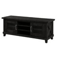 thumbnail image 4 of Three Open Shelves Entertainment Center with Exposed Bolts and Cross Bracing, Brown, 4 of 5