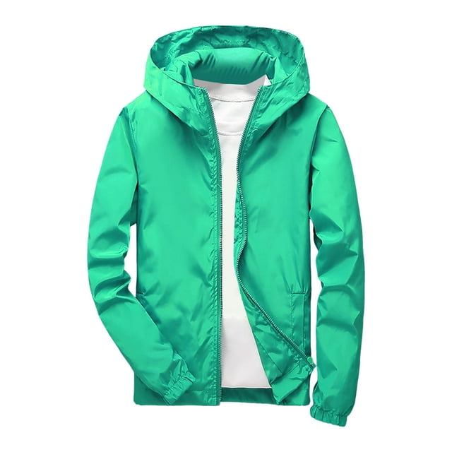 Splozh Veste pour Bébé Veste Mince Garçons Veste à Manches Longues Confortable Douce et à la Mode Veste à Capuche Zippée Vert Pâle, 9-10 Ans