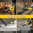 thumbnail image 4 of 40V Leaf Blower - 650CFM Leaf Blower Cordless with 2 X 5.0Ah Battery & Charger, 4-Speed Electric Leaf Blower, Battery Powered Leaf Blower for Snow Blowing & Yard, 4 of 9