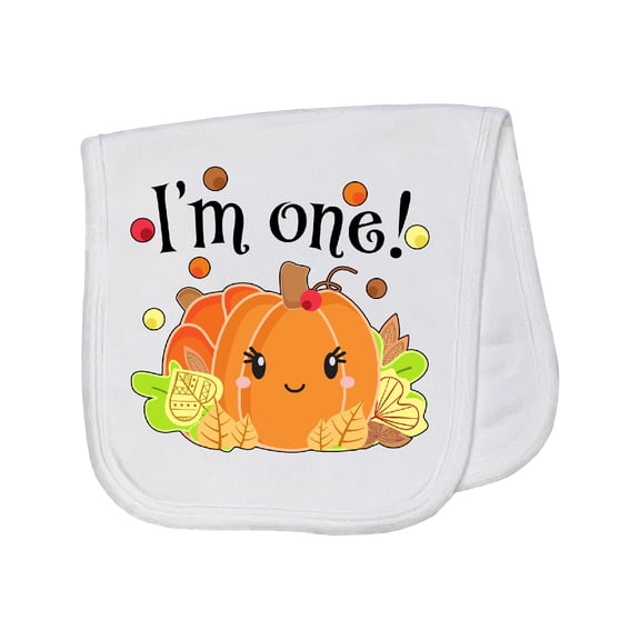 Inktastic I'm One Pumpkin Birthday Autumn Baby Burp Cloth