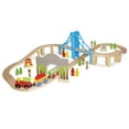 thumbnail image 1 of Wooden Train Set 65 pcs, 1 of 3