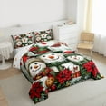 thumbnail image 3 of Homewish Kawaii Snowman 2pcs Bedding Comforter Set For Preppy Children Kids,Merry Christmas Twin Comforter Sets,Happy Winter Xmas Breathable Bedding Set,Festival Bedroom Decor,Reversible, 3 of 8