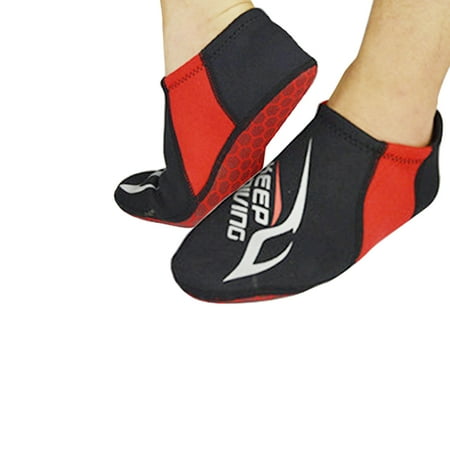

Keep Diving DS-112 Nylon Dive Socks Snorkeling Supplies Shoes with Multiple Size Men Women Underwater Protector Warm Riverside red