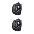 thumbnail image 1 of Sonducket Punk Vintage reloj de ancho PU cuero cinturón correa brazalete número romano azul 2piezas Azul, 1 of 1