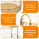 thumbnail image 3 of Organizador de maquillaje giratorio de 360°, estante giratorio para maquillaje de baño, estante de tocador para almacenamiento de cosméticos de gran capacidad, 3 of 7