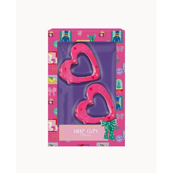 Heart Hair Clips, 2 Count