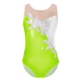 thumbnail image 1 of Girls Ballet Skating Leotard Ballerina Dancewear Shiny Diamond Sleeveless Sheer Mesh Dance Gymnastic Bodysuit for Performance8 Gong Bohan LED, 1 of 2
