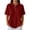 Wine #3, variant on Women's Waffle Golf Polo Shirts Short Sleeve Henley Button T-Shirt Summer Casual Tennis Athletic Tops, 2XL