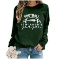 thumbnail image 4 of WEAIXIMIUNG Ensemble de Chandails en Molleton Courts à Manches Longues Col Rond pour Femmes Chandails en Molleton Graphiques de Football à Manches Longues Sans Capuche, 4 of 4