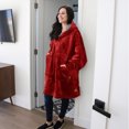 thumbnail image 2 of Catalonia Deluxe Reversible Fleece Oversized Blanket Sweatshirt with Hood Super Soft Warm Large Plush Sleeved Throws for Adult Wom, 2 of 7