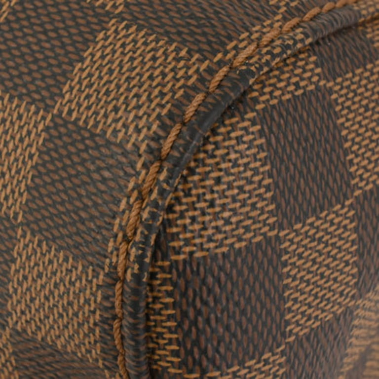 Authenticated Louis Vuitton Damier Ebene Portobello GM Brown Canvas Shoulder  Bag