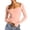 Pink, variant on Women's Long Sleeve Crop Top Square Neck Double Lined Basic Slim Fit T Shirt T Shirts Long Sleeve Women Shirt of Women Long Sleeve Fitted Shirt Women Ringer Tee Was Out Long Sleeve Womens