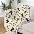 thumbnail image 5 of Western Throw Blanket for Couch Sofa 50" x 60", Wild West Southwestern Texas Star Fleece Blanket for Bed, Rustic American Farmhouse Western Rodeo Horse Flannel Blanket for Bedroom, 5 of 5