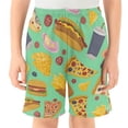 thumbnail image 2 of Pizza Fast Food Pattern Athletic Shorts Breathable with Comfort Fit Drawstring Casual Sweatshorts X-Small, 2 of 9