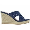 thumbnail image 3 of Draper James Emily Women's Wedge Shoes, Navy, 7, 3 of 5