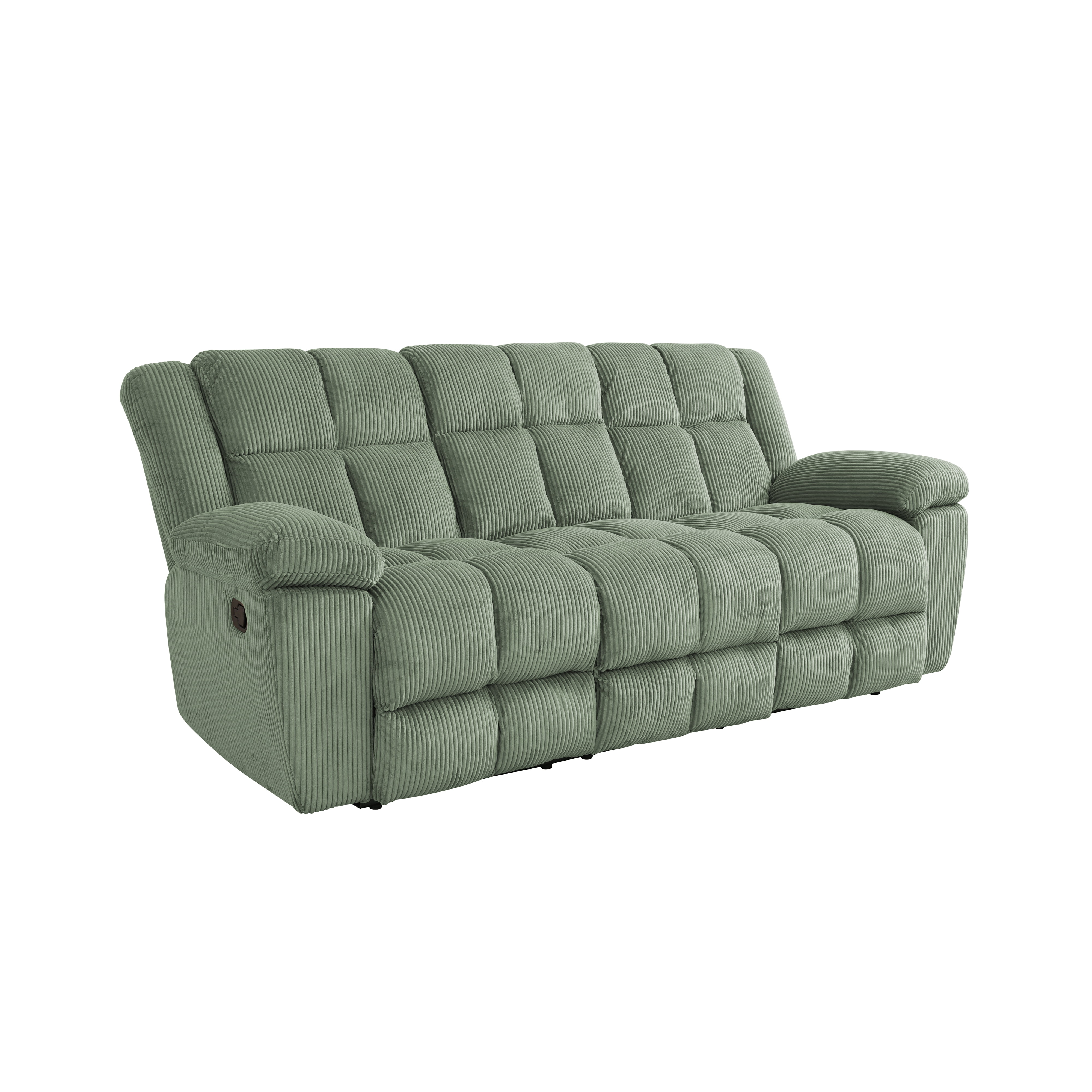 Gewnee Multifunctional Sofa, Foldable Table, Corduroy Upholstery, Solid Wood Frame, Ideal for Living Room, Green
