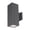 Graphite, variant on Wac Lighting Dc-Wd05-Fc Cube Architectural 2 Light 13" Tall Led Outdoor Wall Sconce -