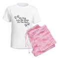 thumbnail image 6 of CafePress - My Dog Lets Me Sleep On The Bed Pajamas - Women's Short Sleeve Print T-Shirt and Pants Light Cotton Pajama Set, 6 of 7