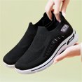 thumbnail image 7 of Sngxgn Women's Walking Shoes Comfortable Slip On Running Sneakers Casual Breathable Workout Gym Work Shoes(Black,36), 7 of 7