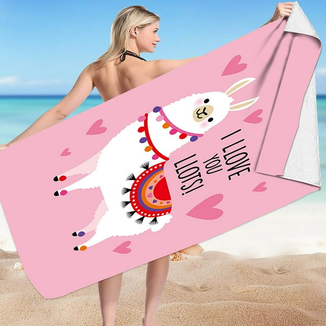 LSLJS Beach Towel Summer Beach Essentials Beach Towels Microfiber Beach Towel Super Lightweight Colorful Bath Towel Sandproof Beach Blanket Multi-Purpose Towel for Travel Swimming Pool 30x60 Inch