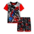 thumbnail image 1 of Marvels Spiderman Summer Children's Pijamas Set Boys Cotton Cartoon Printing Ropa interior Pijamas de manga corta Traje Sleepwear6T (120CM) heqiyong CONDUJO, 1 of 1
