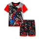 thumbnail image 2 of Marvels Spiderman Summer Children's Pijamas Set Boys Cotton Cartoon Printing Ropa interior Pijamas de manga corta Traje Sleepwear5T (110CM) heqiyong CONDUJO, 2 of 2