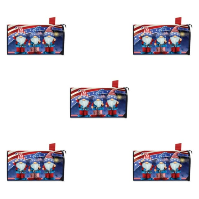 Maytalsory Effortlessly Install And Remove Easy To Mailbox Cover Vivid Print Cloth Abstract Style Colorful Mailbox Cover YTYH2309100 5Set