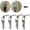 Silver, variant on 4pc 90° Stainless Steel Spring Loaded Draw Toggle Latch Clamp Clip Set