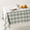 Aqua Plaid-55" x 70" (Rectangular), variant on Checkered Tablecloth Square Outdoor Linenton Gingham Table Cloth With Tassel Heavy Duty Wrinkle Free Plaid Cover For Kitchen Dining Summer Party - 55 X 55 Inch Aqua