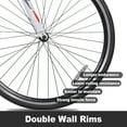 thumbnail image 2 of Hykolity Road Bike, 700C Hybrid Bikes with 14 Speed Drop Bar, High Carbon Steel City Commuter Bicycle, Urban Adult Bike with Caliper Brakes, Racing Bicycle for Men and Women, White, 2 of 9