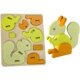 thumbnail image 5 of Rompecabezas de animales de madera 3D, juego de 4 + libro electrónico para niños pequeños preescolares de 4 5 6 7 años, juguetes educativos STEM Montessori – pato, ardilla, pavo real, foca, 5 of 7