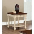 thumbnail image 2 of Rectangular End Table Dark Brown and Antique White, 2 of 3