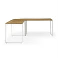 thumbnail image 3 of Jacelyn Desk Natural/White  71L x 63W x 30H L-Shaped Curved Corner, 3 of 10