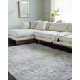 thumbnail image 2 of Boutique Rugs Wills Oriental Medallion Area Rug - Farmhouse Traditional Floral Carpet for Living Room - Cream, Gray, Blue- 3'11" x 5'7", 2 of 9