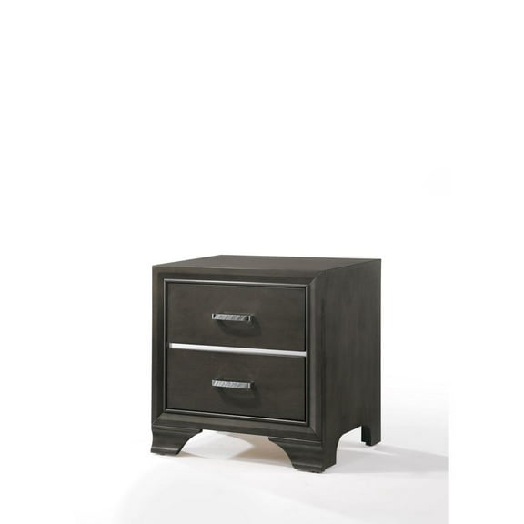 Acme Furniture Carine Nightstand, Gray