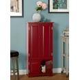 thumbnail image 3 of TMS Contemporary Four Door Vertical Wall Cabinet with Shelves, Red, 3 of 6