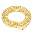 thumbnail image 5 of Nuragold 10K Real Yellow Gold 2mm Solid Rope Chain Diamond Cut Necklace (16"-30") Italian Jewelry for Men & Women, 5 of 12