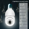 thumbnail image 2 of XSY E27 Light Bulb Camera 720P Two-Way Audio Color Night Vision WiFi Camera Smart Home Indoor Wireless Security Monitor, 2 of 7