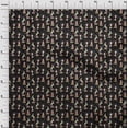 thumbnail image 4 of oneOone Rayon Black Fabric Circus Sewing Craft Projects Fabric Prints By Yard 56 Inch Wide-aC, 4 of 5