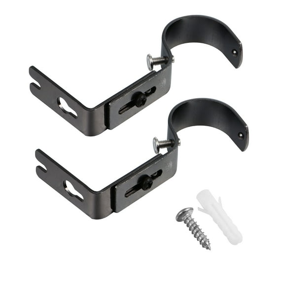 HOMEMAXS 2pcs Curtain Rod Brackets Curtain Rod Holders for Home