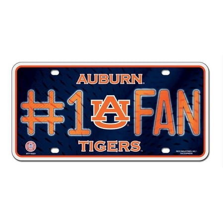 - Auburn Tigers License Plate - #1 Fan