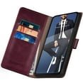 thumbnail image 6 of SUANPOT For Motorola Moto G 5G 2024 Wallet Case with RFID Blocking Credit Card Holder,Wine Red, 6 of 8