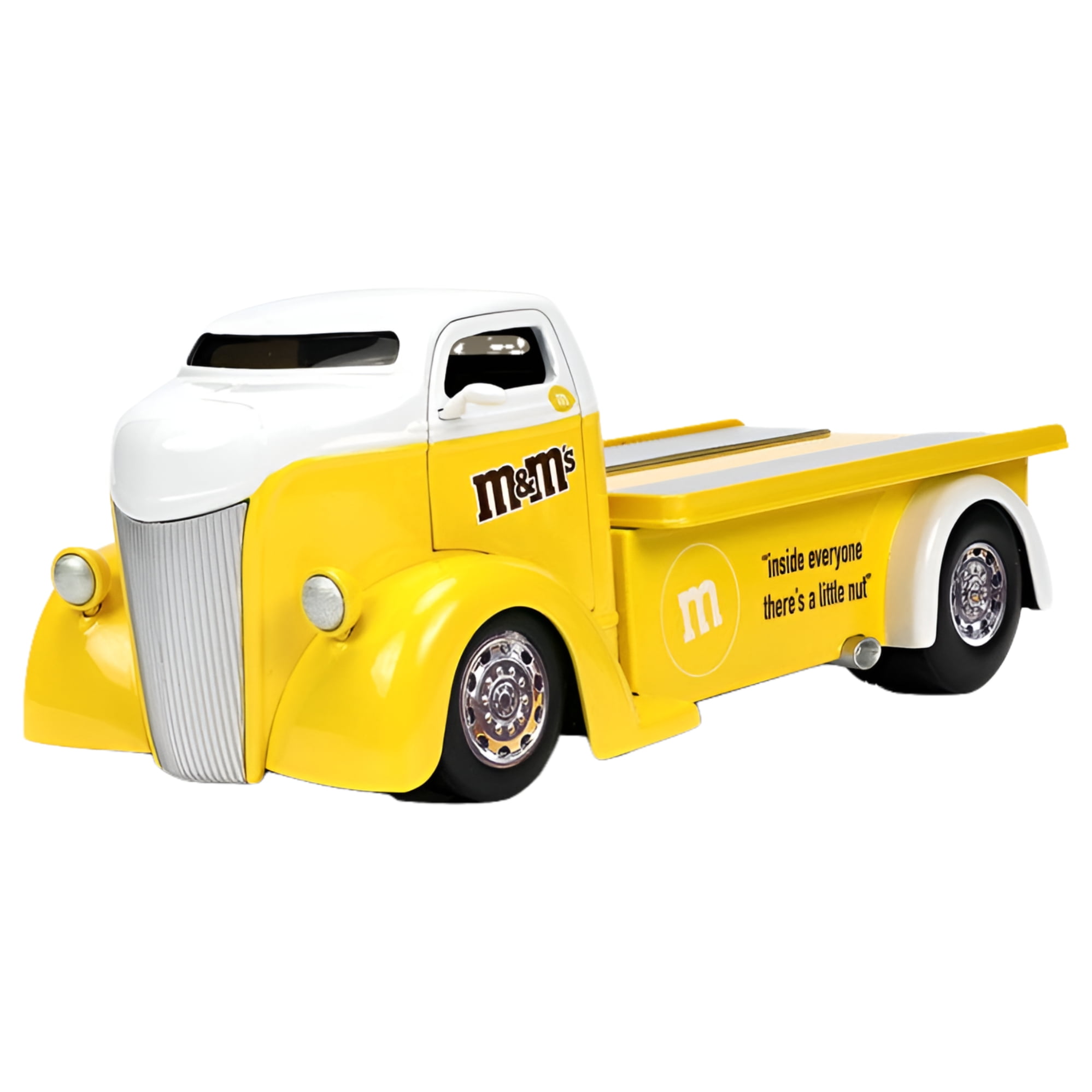 1947 Ford COE Flatbed Truck w/ Yellow M&M's Figure - Jada Toys
