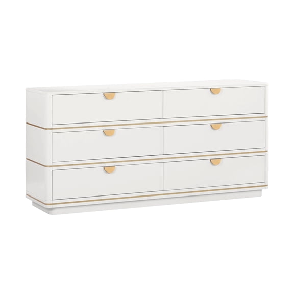 Julieta Cream 6 Drawer Dresser