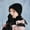 Black, variant on Eltusu Girls Hats Scarves Gloves Sets, Winter 3 Pieces Stretch Beanies Scarves Mittens Sets 3-8 T Size Acrylic