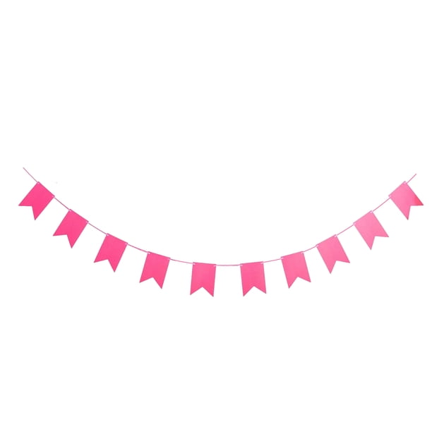 Toystoory 1 Uds. Conjunto de tarjeta de papel blanco de 16,4 pies, cartel personalizado para fiesta de cumpleaños, cartel para fiesta, Kits de decoración para fiestas Rosa roja 16.4 pies