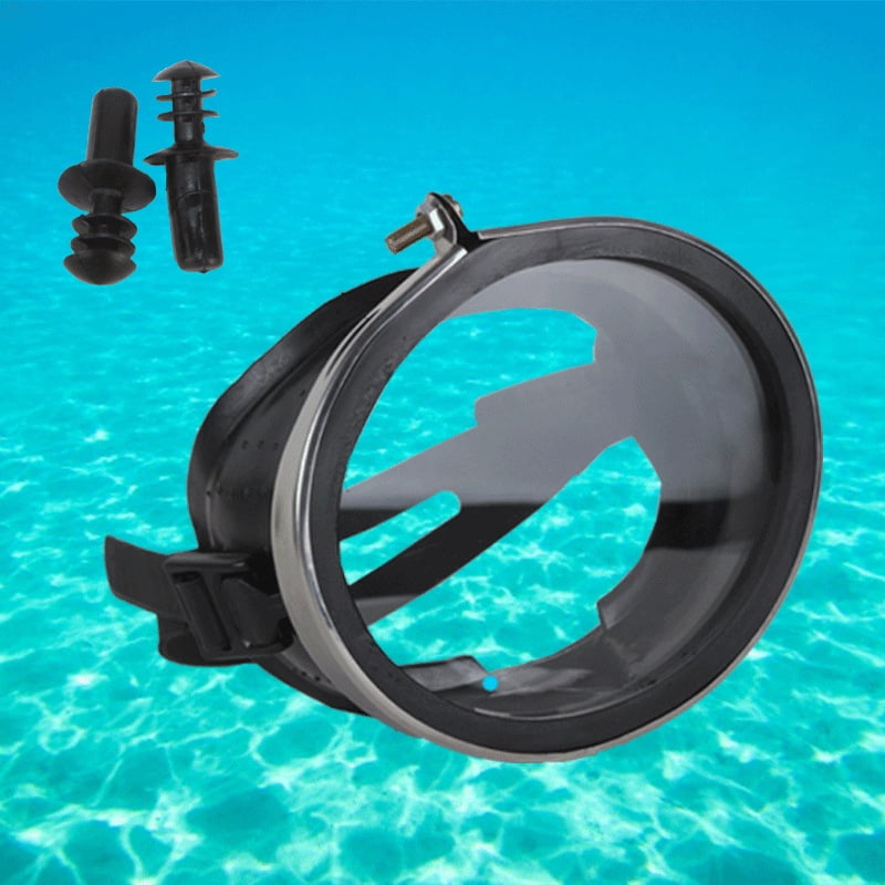 HD Waterproof Tempered Glass Stainless Diving Goggles Fisherman Swimming 
