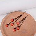 thumbnail image 2 of harmtty 1 Pair Women Earrings Novelty Spoof Funny Halloween Style Pumpkin Ghost Drop Earrings for Daily Wear, 2 of 7